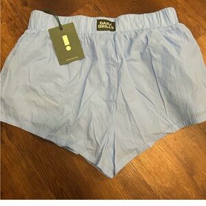 Daily Drills Sky Blue Drawstring Shorts